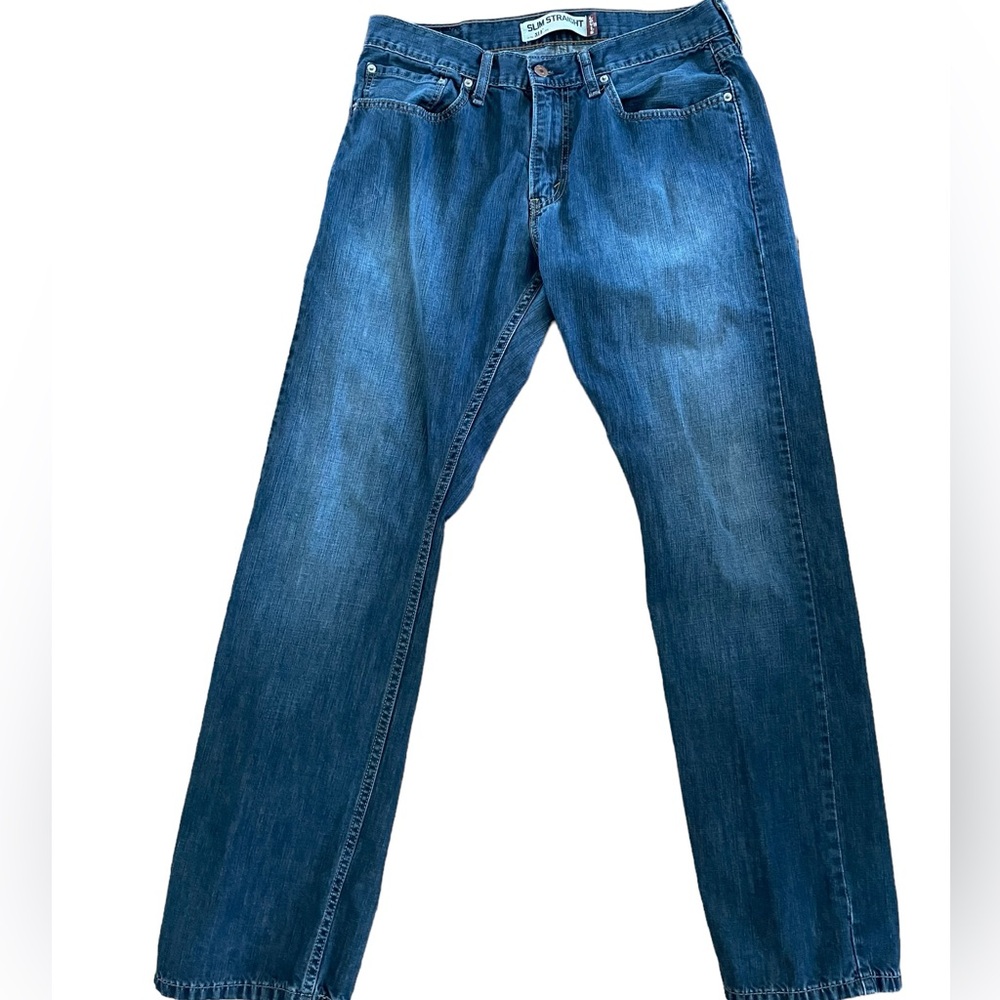 LEVI’S 514 SLIM STRAIGHT BLUE JEANS Size 33 x 32 Western Fit